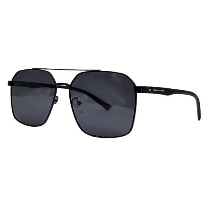 メタルサングラス ダブルブリッジ、偏光サングラス