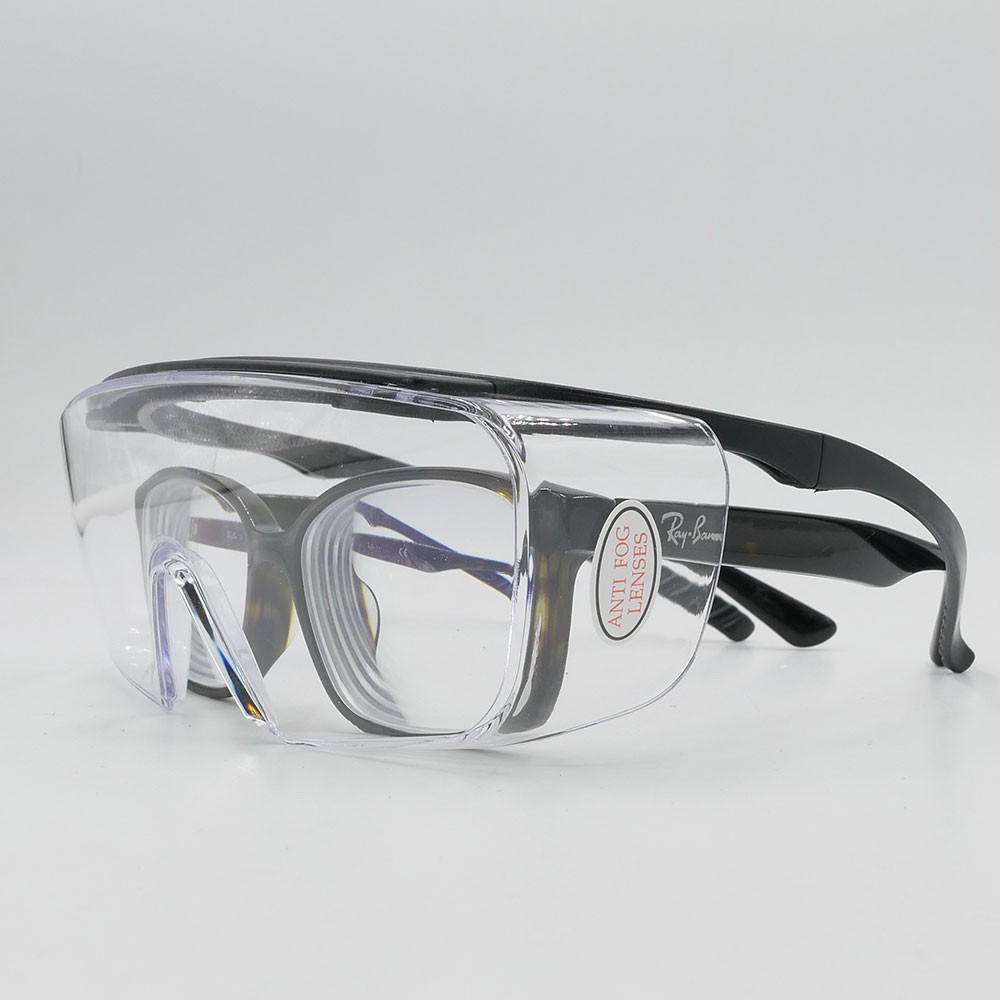 超幅広で快適な曇り止め安全メガネ