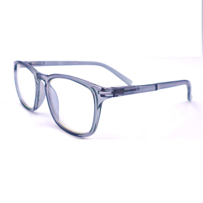 ブルーライトカットメガネ、ユニセックスアンチブルーライトメガネ、スプリングヒンジ付きブルーライトメガネ、スクエアレンズ、台湾製