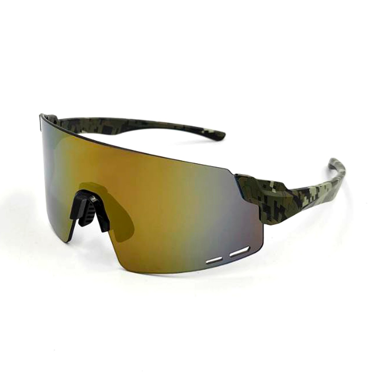 スタイリッシュで機能的なリムレス スポーツ サングラスに、カスタム メタル ロゴ オプションが追加されました