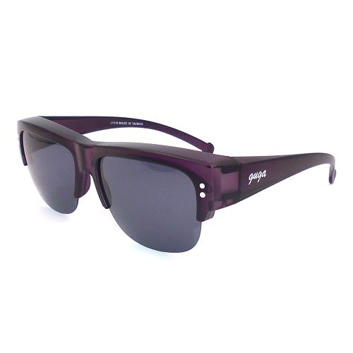 サングラスの上からフィット、ハーフリムフレーム、説明メガネの上からフィット-J1319