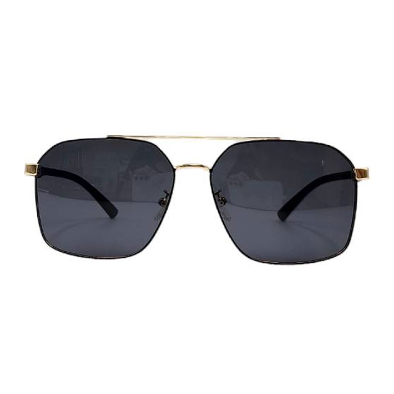 メタルサングラス ダブルブリッジ、偏光サングラス